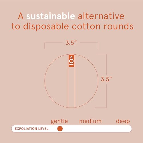 CleanLogic Bath & Body Exfoliating Dual-Texture Facial Pads, Face Sponges for Cleansing & Softening Sensitive Skin, MakeUp Remover Pads, Assorted Colors, 9 Count Value Pack