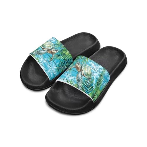 Forchrinse Animal Print Sandals for Girls Boys Summer Beach Slippers Lightweight Non Slip Pool Shower Water Shoes