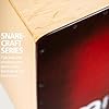 Meinl Percussion Snarecraft Cajon Instrument - Big Drum Box with 2 Snare Wires - Playing Surface Baltic Birch, Black/Red (SC100RDB) #2