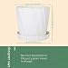 Viesap Macetas para Flores, 3 PCS 13.5 CM Grande Maceta De Plastico...