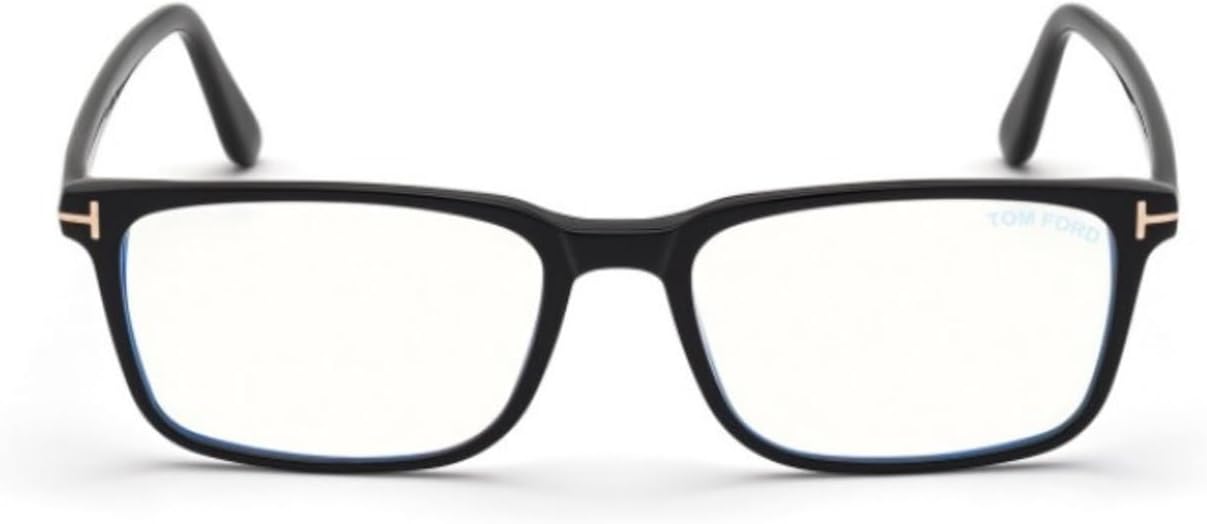Tom Ford FT 5735-B BLUE BLOCK Shiny Black/Blue Filter 54/17/145 men Eyewear Frame
