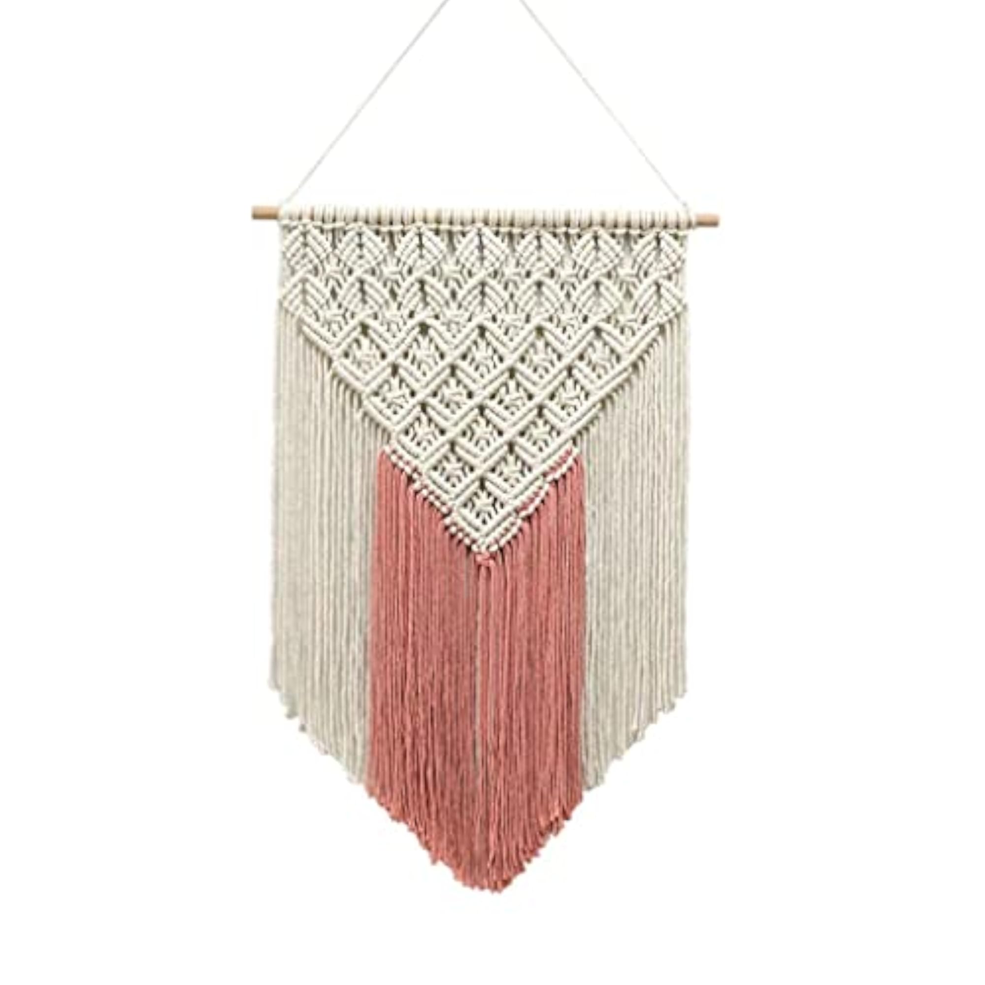 Boho Macrame Wall Hanging Tapestry Dream Catcher, Handmade Decor