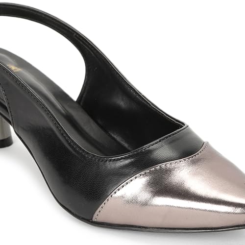 Image of Marc Loire Women Solid Pointed Toe Pump Shoes with Stilettoes Heels for Parties and Formal Occasions