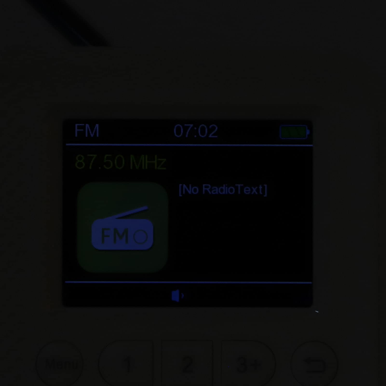 Radio Numérique Dab Portable, Lecteur MP3 à écran Couleur 2,4 Pouces avec Radio FM, Tuner Numérique Radio Rechargeable et Préréglages, Prise en Charge de la Carte TF, Réveil et Minuterie de