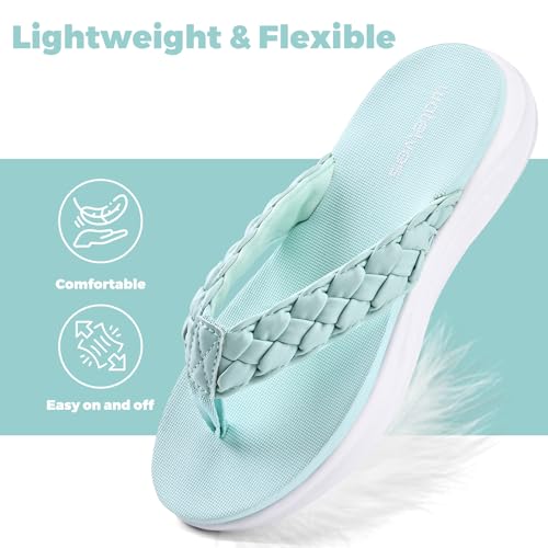 Image of WateLves Girls Flip Flops Non-Slip Casual Thong Sandals Summer Sandal Shoes for Beach Swim Pool (Little Kid /Big Kid)