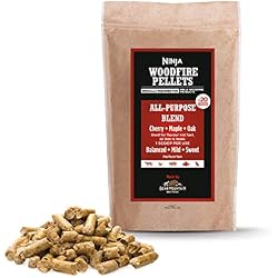 Ninja Woodfire Pellets, All-Purpose Blend, 900g Bag, XSKOGAPBPL2UK | Up to 20 Cooking Sessions, Hardwood Pellets, Only for use with Ninja Woodfire range, XSKOGAPBPL2UK