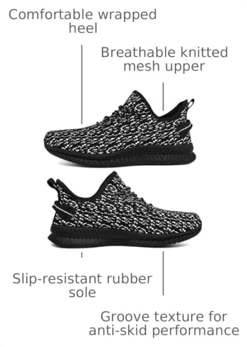 Image of Men's Walking Running Shoes Lightweight Breathable Sneakers