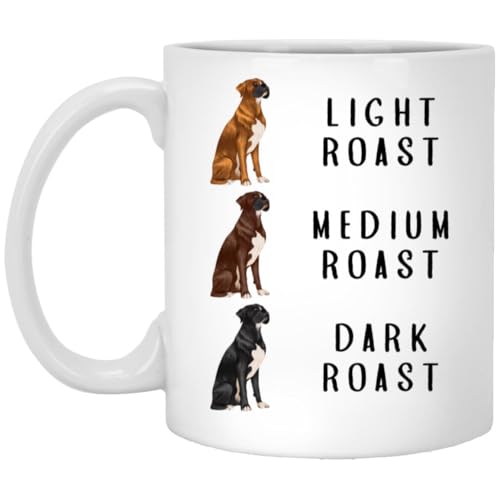 Taza de café Boxer en cerámica blanca 11 oz miniatura 1