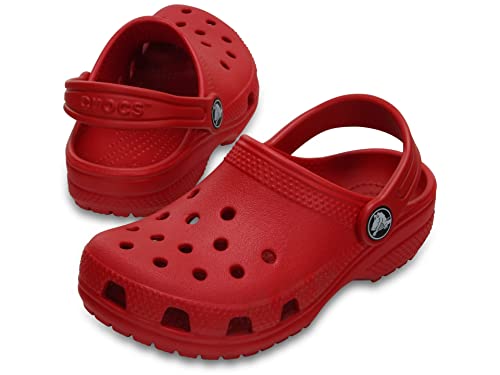 Image of Crocs Unisex Big Kid's Classic K Ppr Clog (Red, J3)