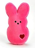 Peeps Plush Pink Bunny with Red Heart - 6