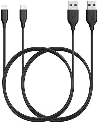 [2-Pack] Anker Powerline Micro USB (3ft) - Durable Charging Cable, with Aramid Fiber and 5000+ Bend Lifespan for Samsung, Nexus, LG, Motorola, Android Smartphones and More