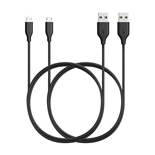 [2-Pack] Anker Powerline Micro USB (3ft) - Durable Charging Cable, with Aramid Fiber and 5000+ Bend Lifespan for Samsung, Nexus, LG, Motorola, Android Smartphones and More