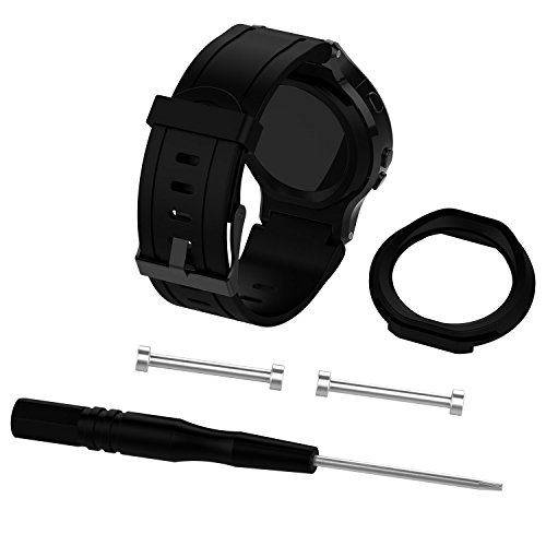 ZSZCXD Band for Garmin Forerunner 225 Watch, Silicone Wristband Replacement Watch Band for Garmin Forerunner 225 (Black)