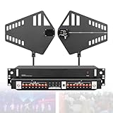 Kabelloser Mikrofon-Signalverstärker mit 2 Richtantennenpaddeln, UHF-Antennenverteilung, 400-950...