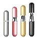 AMMAX Portable Mini Refillable Perfume Empty Spray Bottle, TSA Carry On Approved Travel Accessories Atomizer Pump Case for Perfume Liquids 4Pcs (5ml)