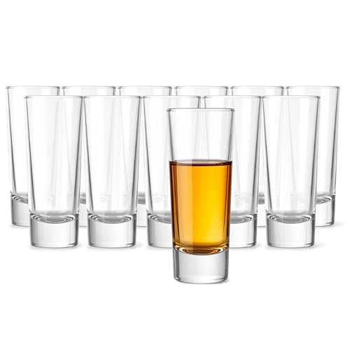 Glasmark KROSNO 1992 Vasos de Chupito con Base Gruesa – Juego de 12 – 65 ml – Transparente – Apto para Lavavajillas