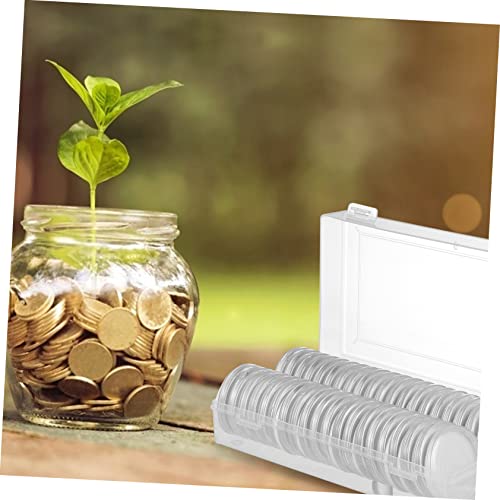 Set de 40 cápsulas plásticas redondas para monedas miniatura 3