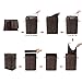 SONGMICS Bamboo Laundry Hamper Storage Basket Foldable Dirty Clothes Hamper with Lid Handles and Removable Liner Rectangular Dark Brown ULCB10B
