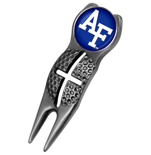 LinksWalker Air Force Falcons - Crosshairs Divot Repair Golf Tool - Black