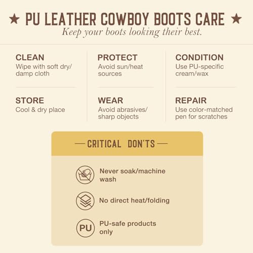 Image of HISEA Rollda Cowboy Boots for Women Cowgirl Boots with Snip Toe Mid-Calf