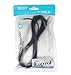 Part Express EopZol 10ft Telephone Line Cord Cable Wire 6P4C RJ11 DSL Modem Fax Phone to Wall Black