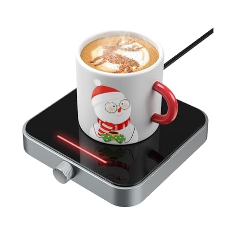 Maestri House Mug Warmer, Electric Coffee Cup Warmer for Desk with 3-Temp Settings,Auto Shut Off, Constant Temperature Heating for Beverage, Milk, Tea and Hot Chocolate at Home & Office(Grey) Cover