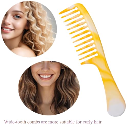Peines de dientes anchos para cabello rizado, 2 unidades miniatura 3