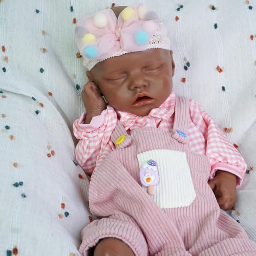 Muñeca bebé de silicona realista de 43 cm miniatura 6