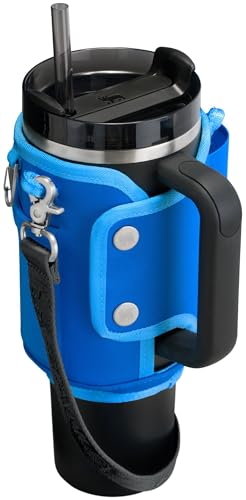 Image of STANLEY All Day Quencher Carry All for 40 oz Tumbler with Handle | Crossbody Bag with Phone Holder Pocket, Card Sleeve & Detachable Strap | Water Bottle Carrier Bag | BPA-Free |