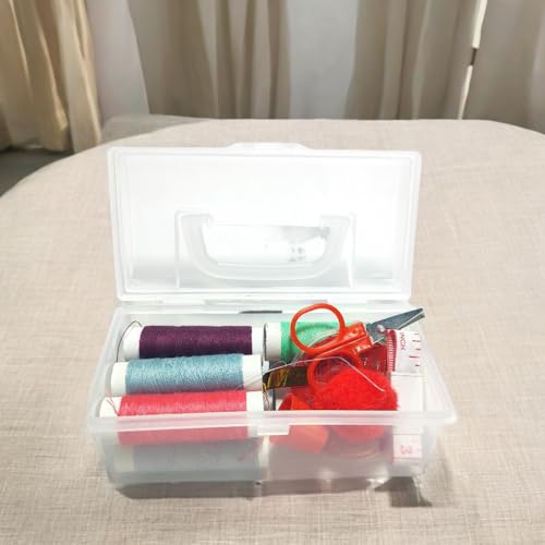 【Kit De Costura 14 Peças 】 P/Viagem Botão14 Peças Mais Estojo, Kit Costura Profissional, Linhas,Agul