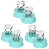 INOOMP 6 Piezas Base De Resorte con Cabezal Móvil Accesorios De Juguete Base De Resorte De Adorno De Arcilla Bases De Reemplazo De Resortes para Muñecas Primavera Sky-Blue Planchar