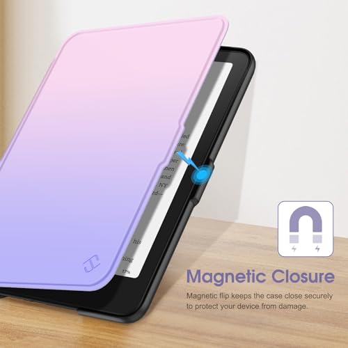 Image of Fintie Case for 7 inch All-New Kindle Paperwhite (12th Generation, 2024) and Kindle Colorsoft Signature Edition - Slim Lightweight Shell PU Leather Protective Cover with Auto Sleep /Wake, Fantacy Ombre