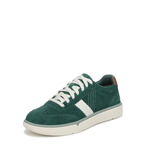 Vionic Women's City Walk Sneaker Posy Green Leather and Suede 9 M