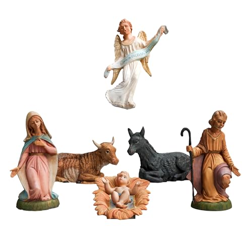 ICE TOYS personaggio presepe nativita misura 30 cm artigiano (SET 6, 30CM)