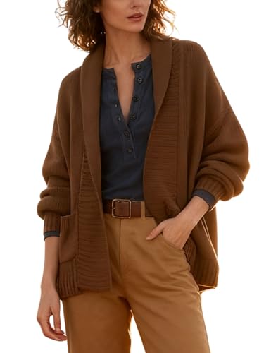 Xiaoxuemeng Women's Open Front Cardigan with Pockets
