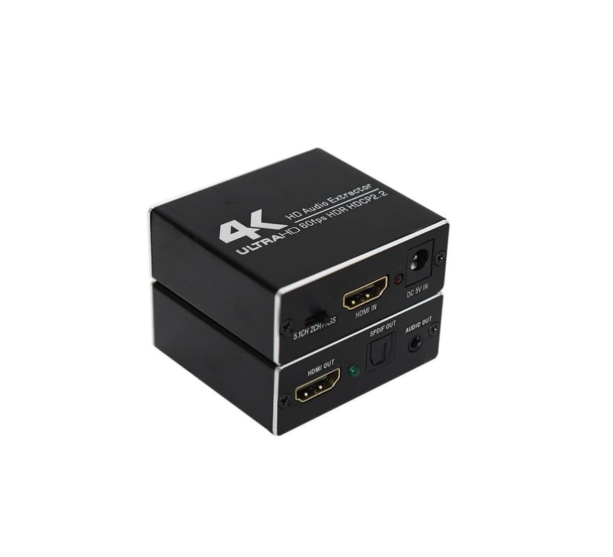 Interruptor HDMI 3 en 1 salida con extractor de audio y extractor de audio ARC, HDMI a HDMI+ óptico, 0.138 in, RCA RL, modo de salida de audio disponible en Yaxa Colombia