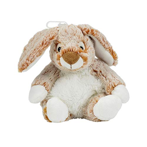 Nicotoy Doudou Lapin Peluche Roux 25 cm