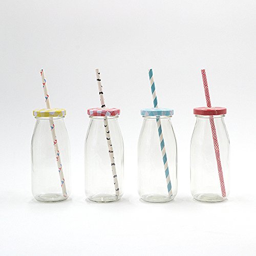 Botellas Cristal con Pajita Marca Ruilasago