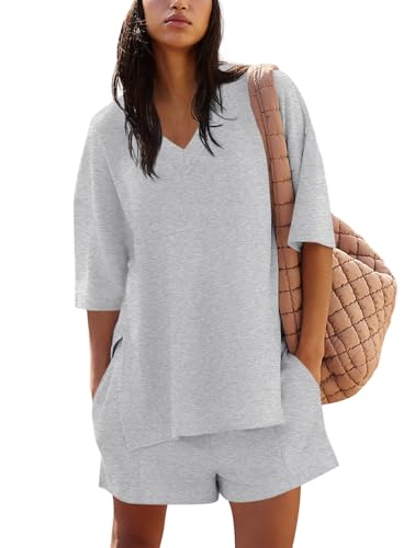 Haut surdimensionné et short à taille élastique pour tenue de plage fluide
