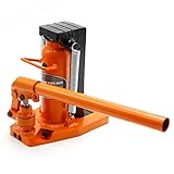 10T Toe Jack, Lift Hydraulic Machine, Toe Jack Lift with Manual Hand Pump, Air Hydraulic Toe Jack Heat-Treated Steel, Yellow