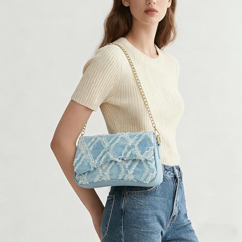 Image of Amszke Shoulder Bag for Women Y2K Crossbody Purse PU Leather Underarm Handbag 2 Adjustable Strap for Daily Commute Travel