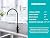 Delle Rosa Drinking Water Faucet, Solid Brass Kitchen Water Filter Faucet, Commercial Water Filtration Faucet for Under Sink Water Filter System Black& Gold