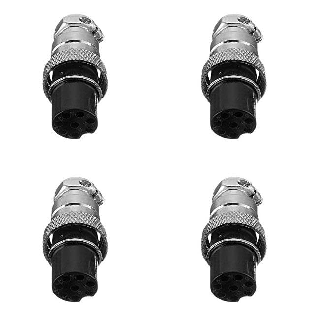 (4 pc) Pro3D GX16 8 pin Female Core Aviation Socket Connector-image-45