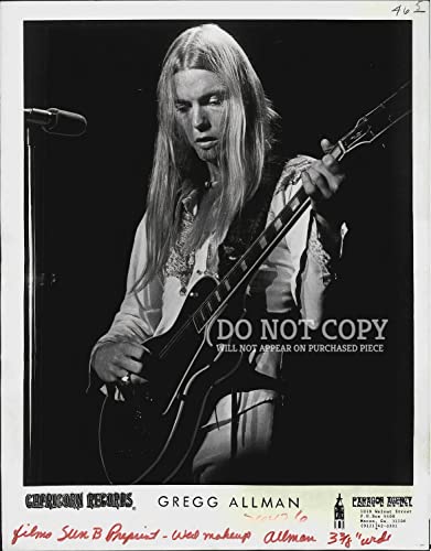 Affiche Allman Brothers Band photo live 1975 pour salon
