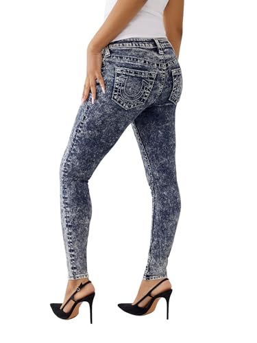 True Religion Women's Jennie Mid Rise Skinny Big T3