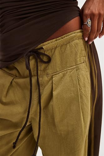 Side Striped Pants Women Drawstring Wide Leg Pants High Waisted Loose Slouchy Palazzo Sweatpants4