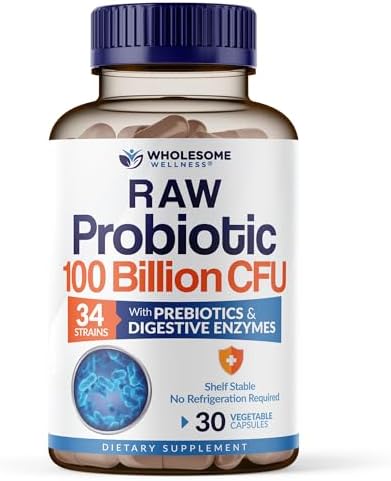 Wholesome Wellness 100 Billion Cfu- Dr. Approved Probiotics for U...