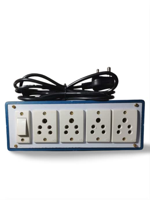 Buy KESARIYA Blue Outlet Electrical Extension Switch Board CPL Sockets