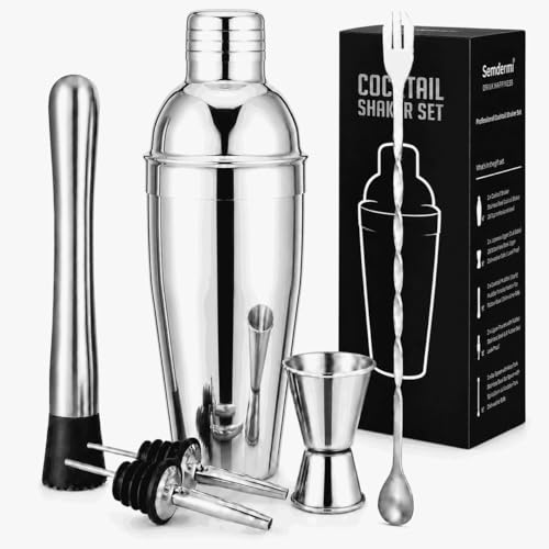 Cocktail Shaker Set with Bar Tools (6-Piece)