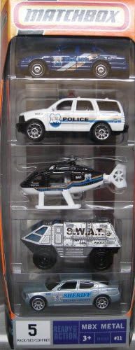 Matchbox MBX Metal Police 5-Pack